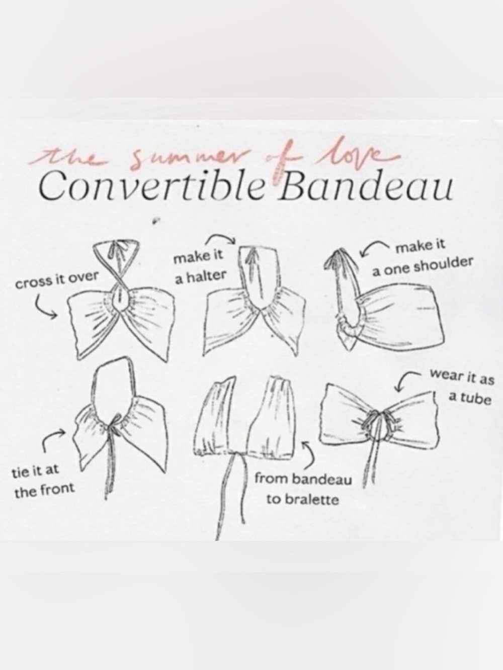 Free People Summer Of Love Convertible Bandeau - Picture 2 of 2